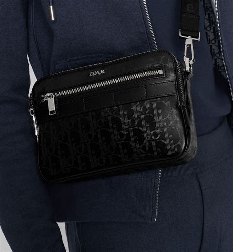 dior messenger bag safari|all black Dior saddle bag.